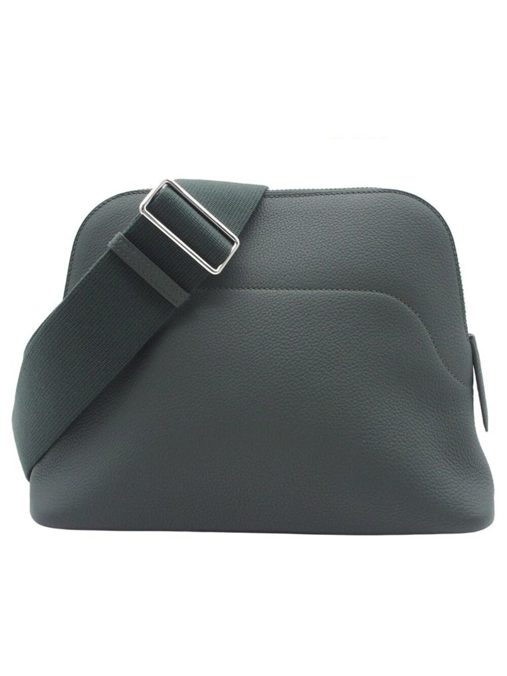 Hermes Bolide Messenger Vert Mangrove Silver Togo Shoulder Bag